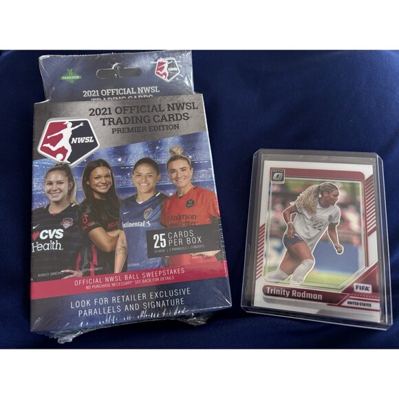 2021 Parkside NWSL Premier Edition Hanger Box & Trinity Rodman Card Sophia Smith - Picture 1 of 2